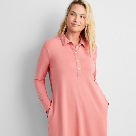 #21. State of Day Women's Fluid-Knit Collared Sleepshirt - Picture 8 of 8